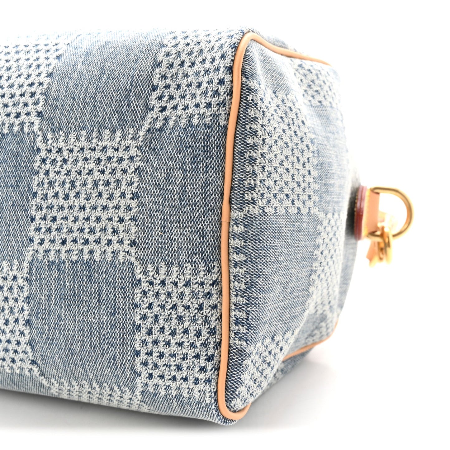 Damier Denim 3D Speedy Bandouliere 25 Bleu