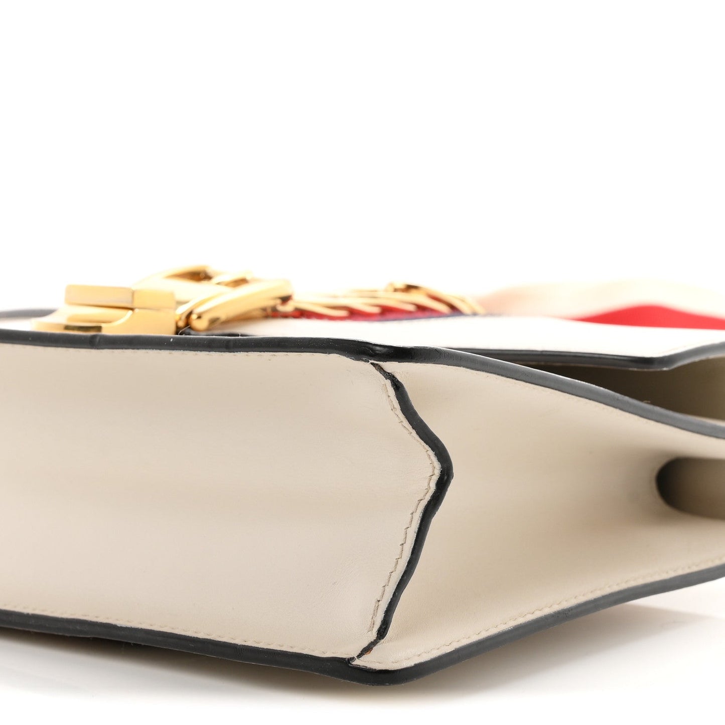 Calfskin Small Sylvie Shoulder Bag Off White
