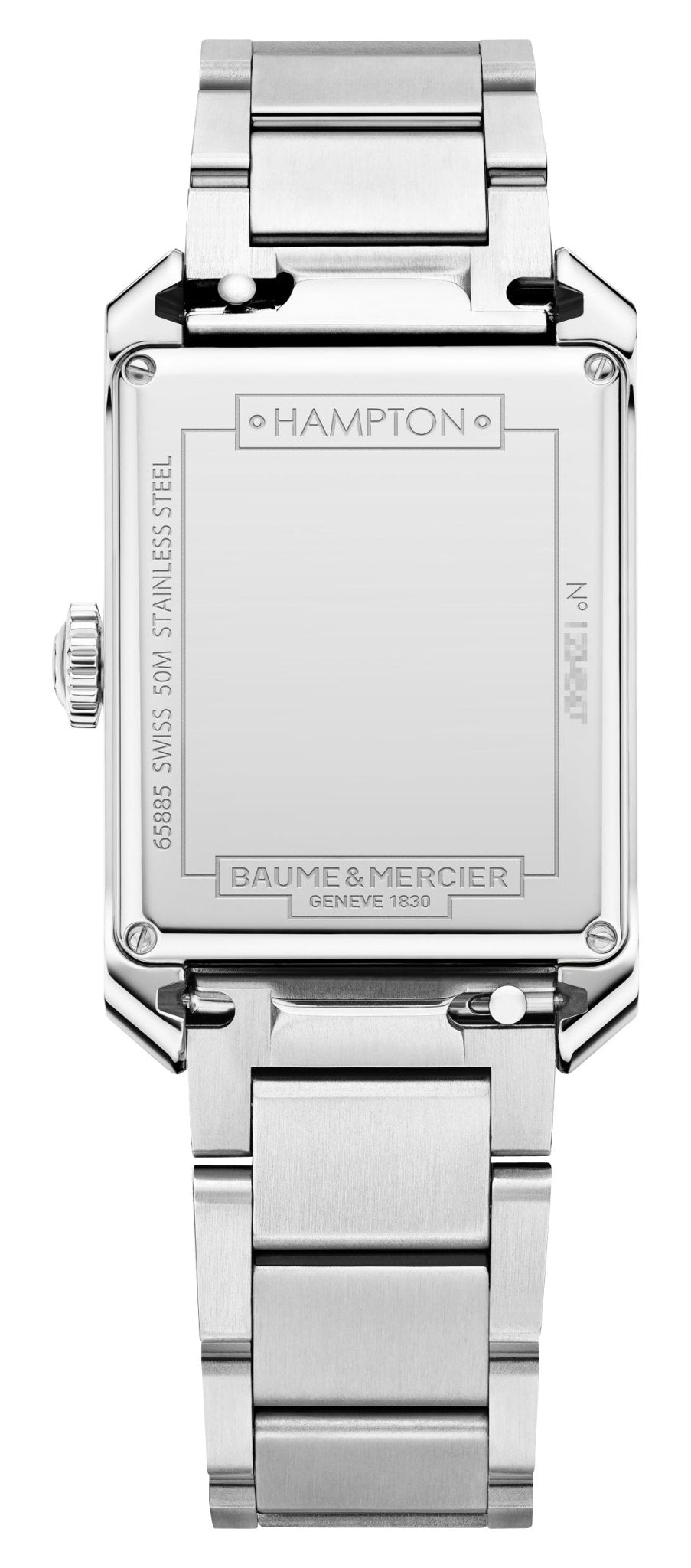 Baume & Mercier Hampton Stainless Steel Blue Dial Quartz Mens Watch M0A10754