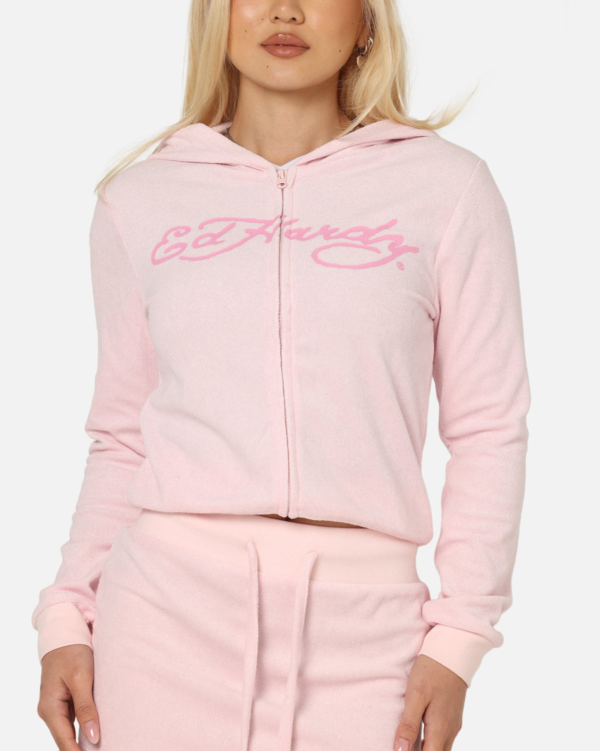 Ed Hardy Women's Lounge Hoodie Pink
