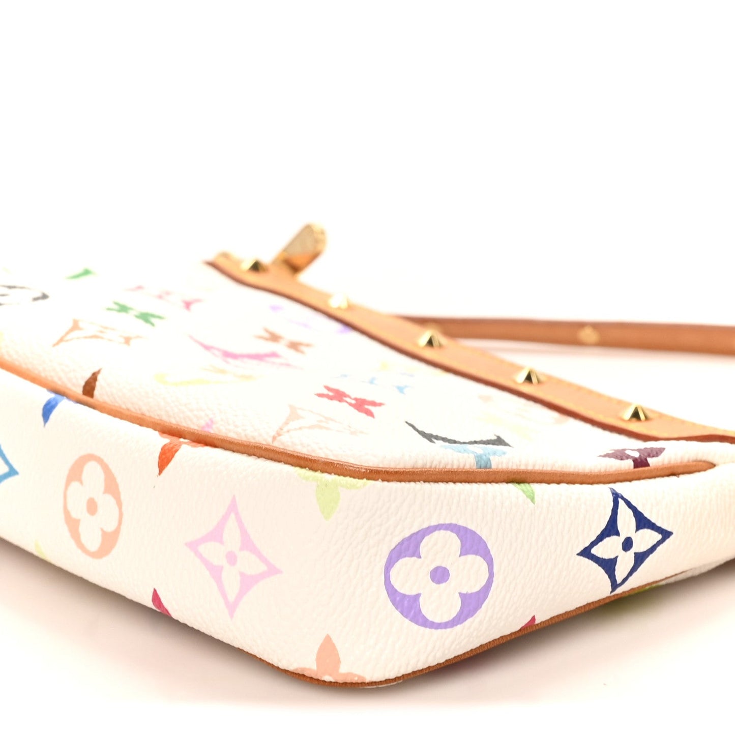 Monogram Multicolor Pochette Accessories White