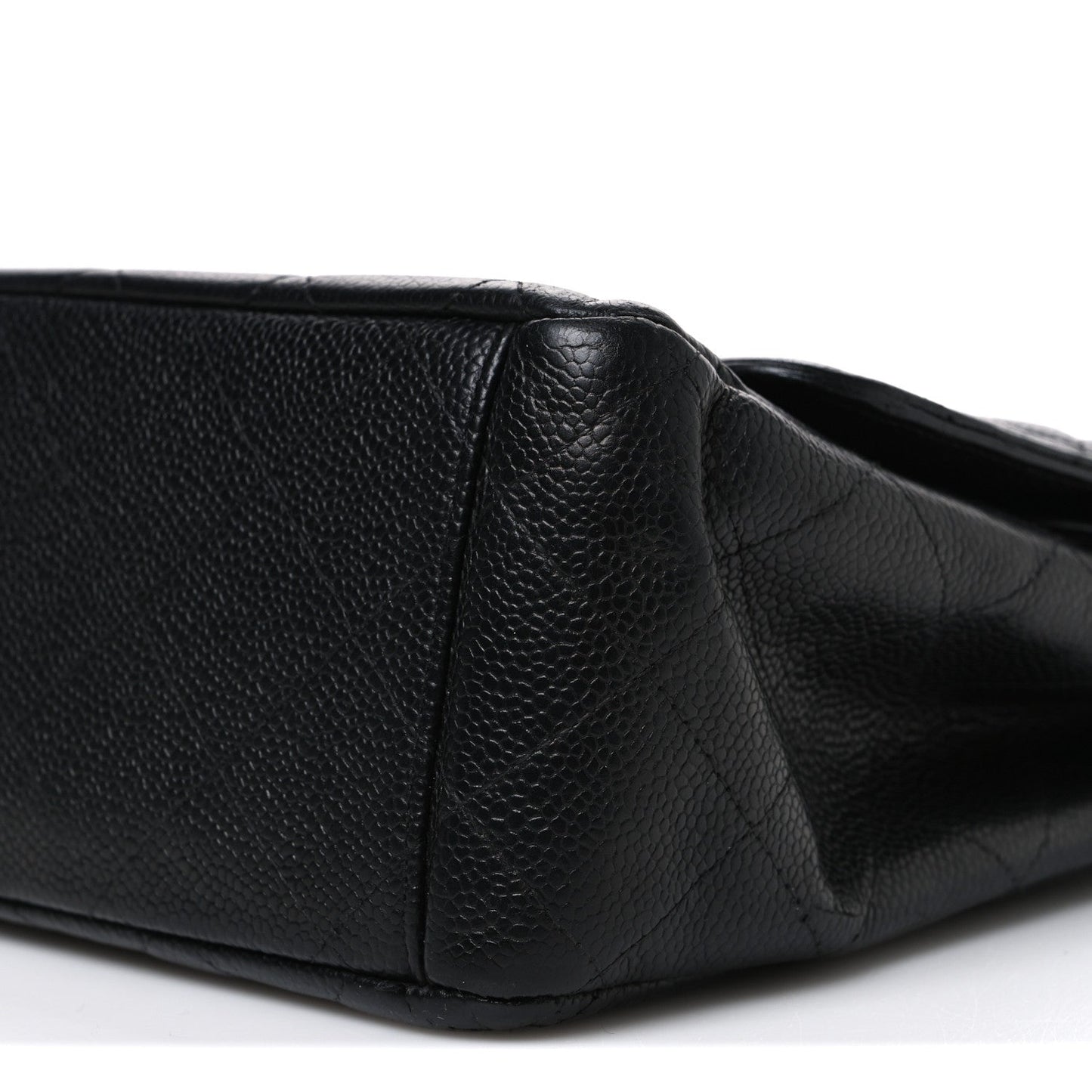Caviar Quilted Maxi Double Flap Black