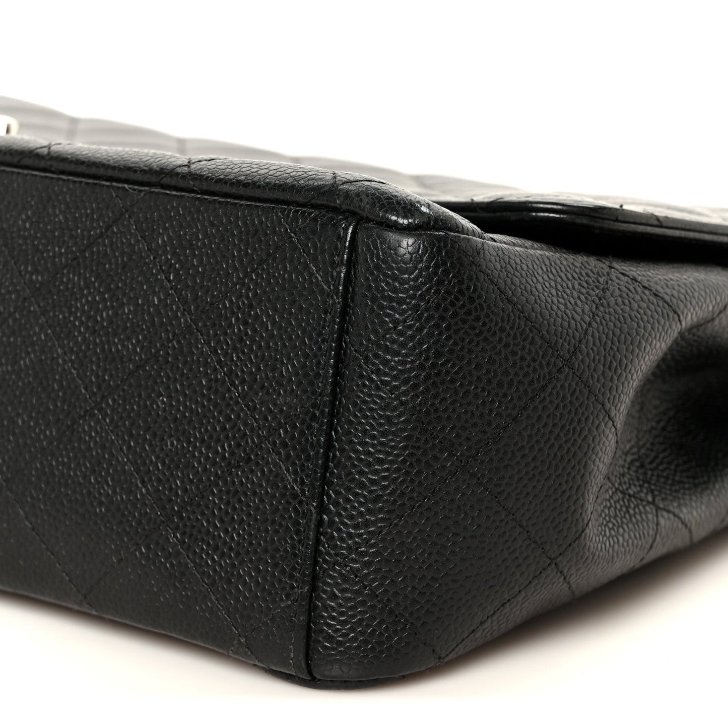 Caviar Quilted Maxi Double Flap Black