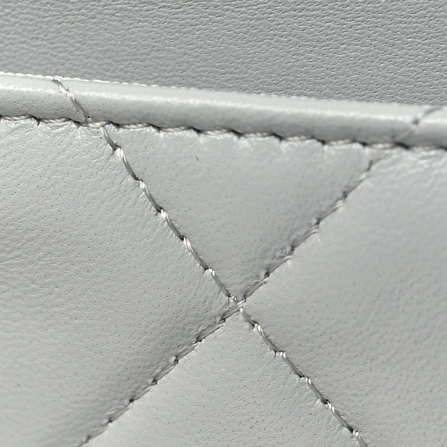 Lambskin Quilted Chanel 19 Wallet On Chain WOC Light Blue