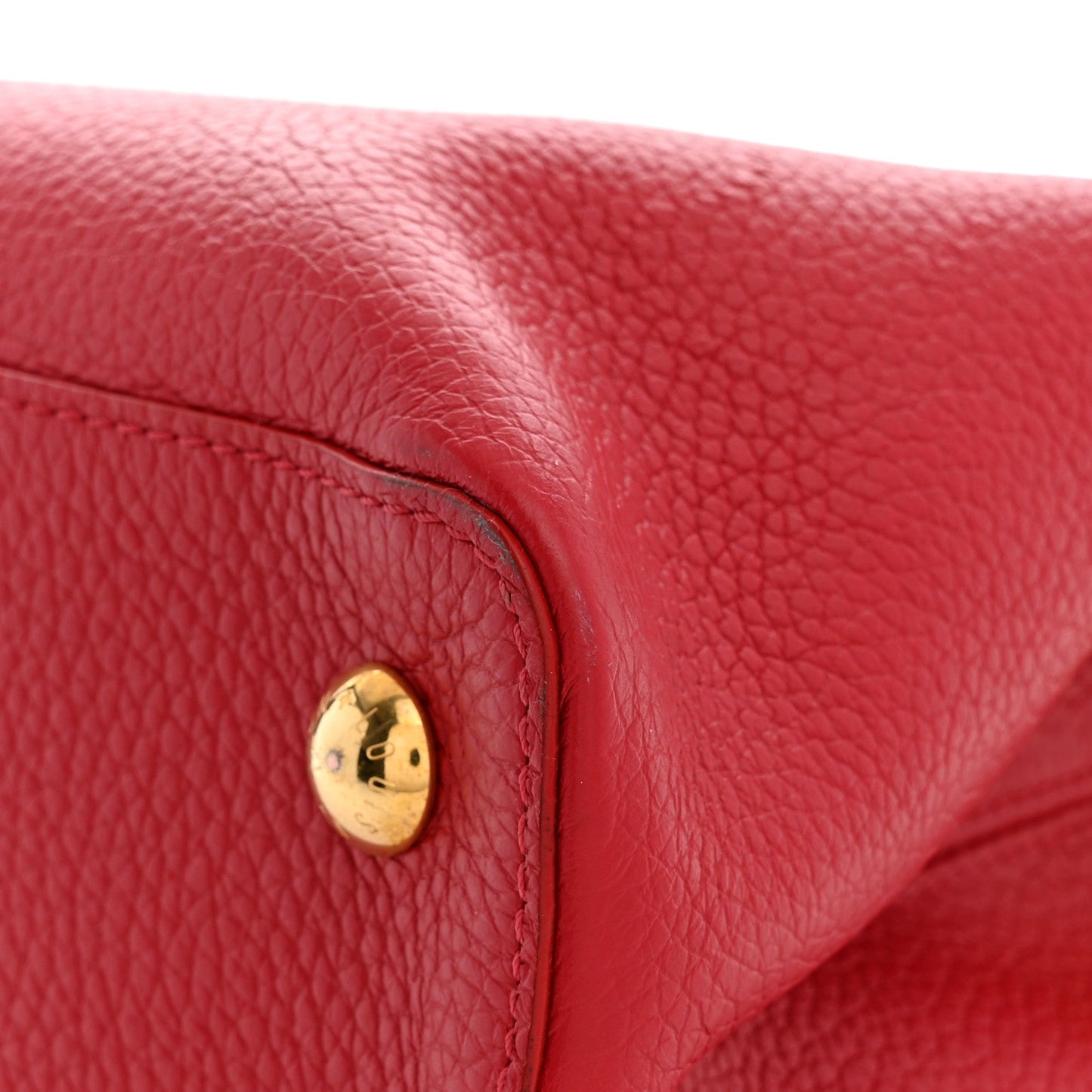 Taurillon Capucines PM Rubis