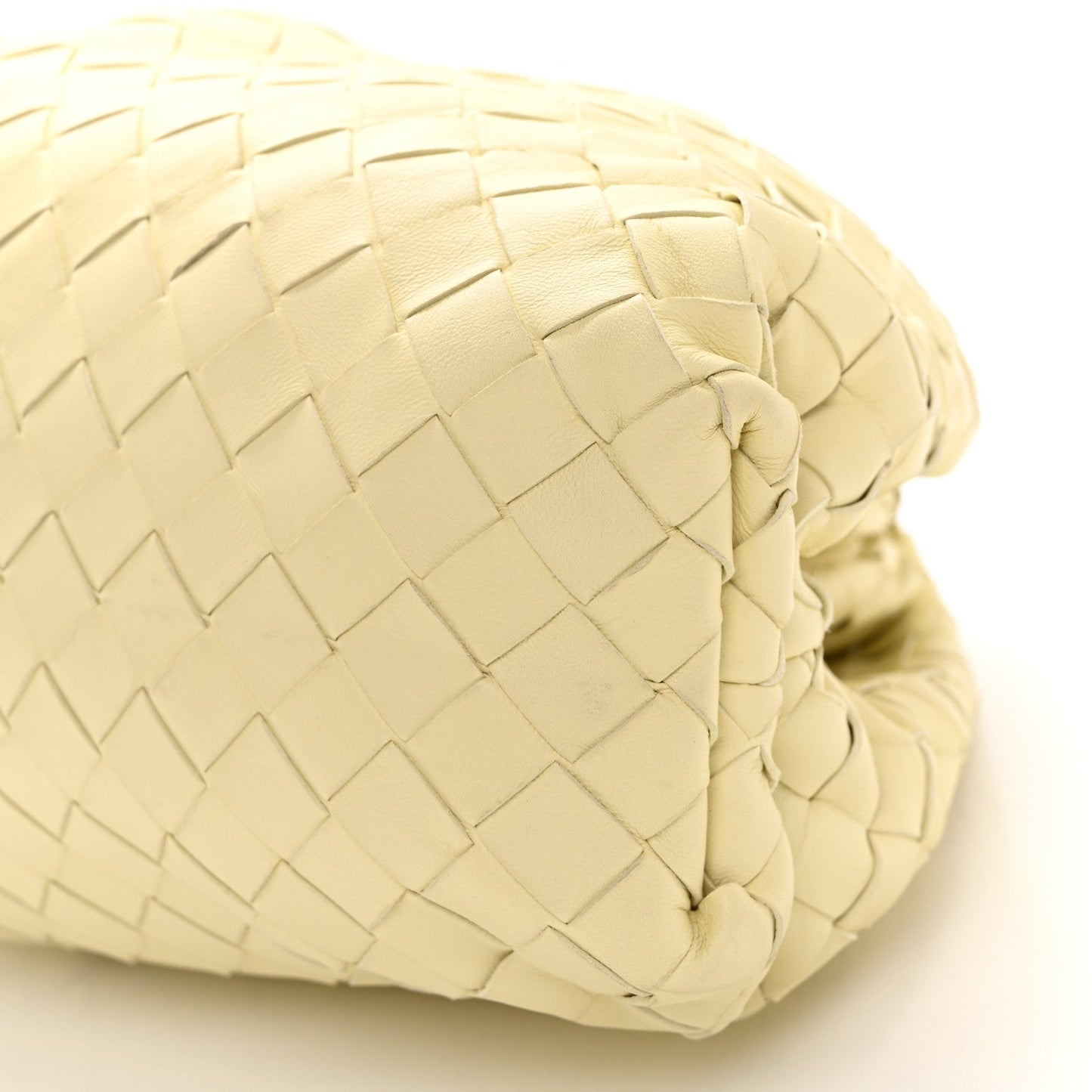 Nappa Maxi Intrecciato The Pouch Oversized Clutch Ice Cream