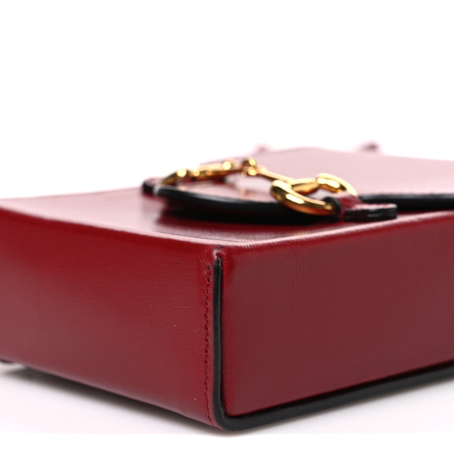 Boarded Plutone Calfskin Mini Horsebit 1955 Crossbody Bag New Cherry Red