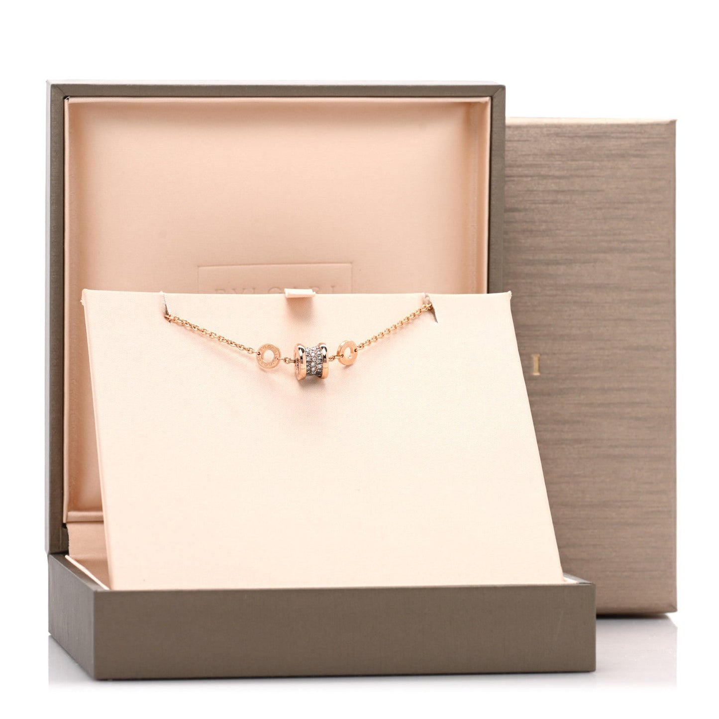 18K Rose Gold Diamond B.Zero1 Bracelet ML
