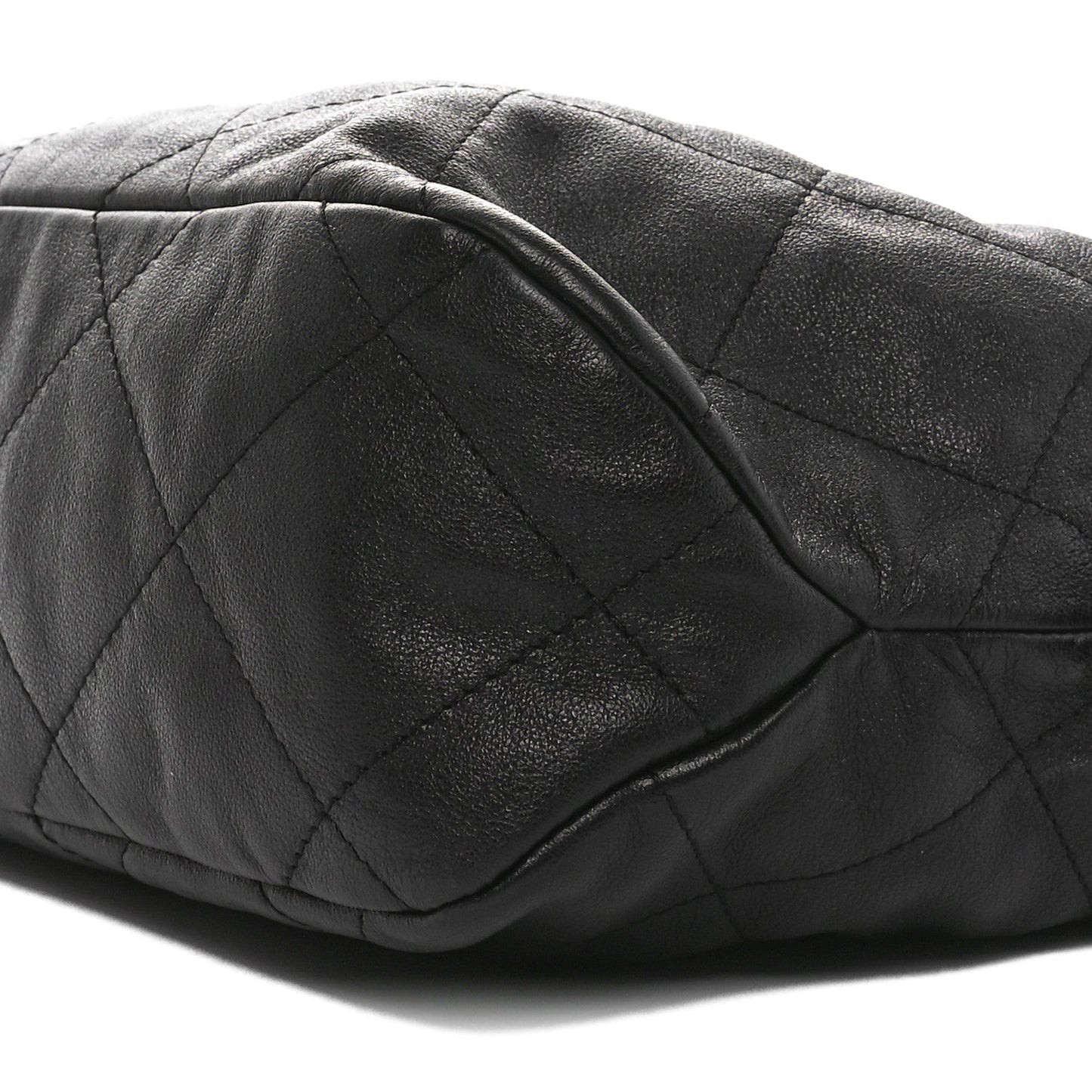 Calfskin Quilted Daily Hobo Black