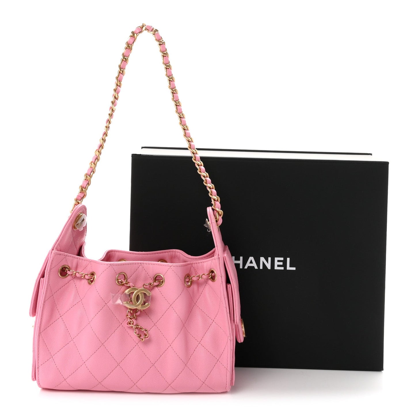 Caviar Quilted Mini Chanel 25 Handbag Pink