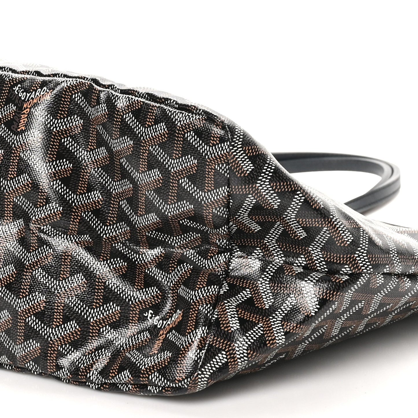 Goyardine Coeur Saint Louis PM Black