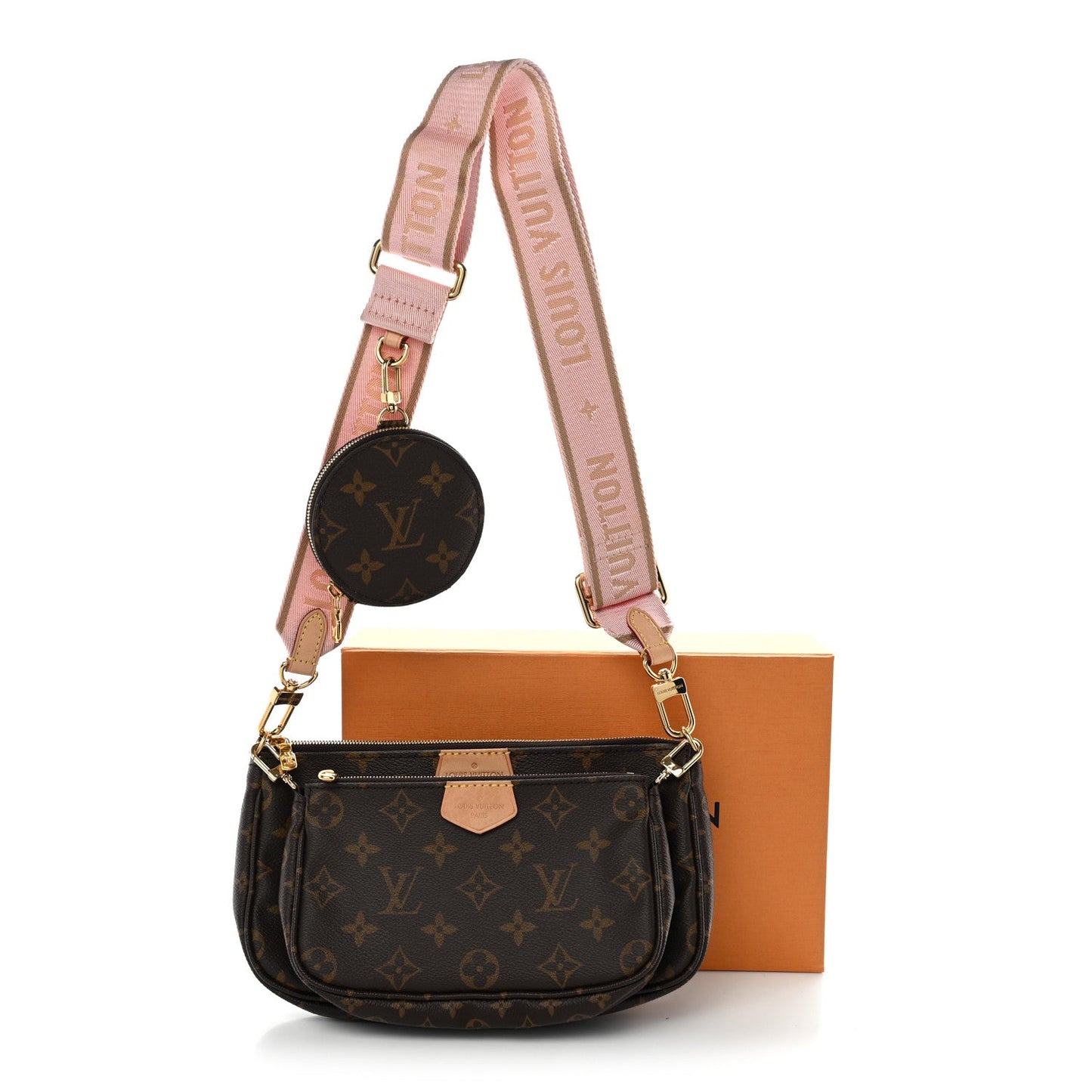 Monogram Multi Pochette Accessories Rose Clair