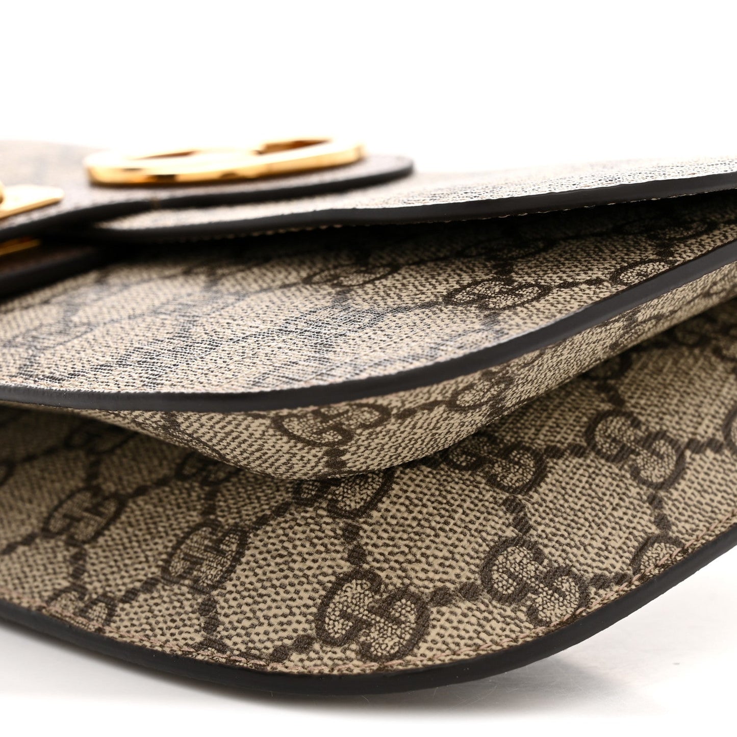 GG Supreme Monogram Textured Dollar Calfskin Blondie Belt Bag Beige Ebony New Acero