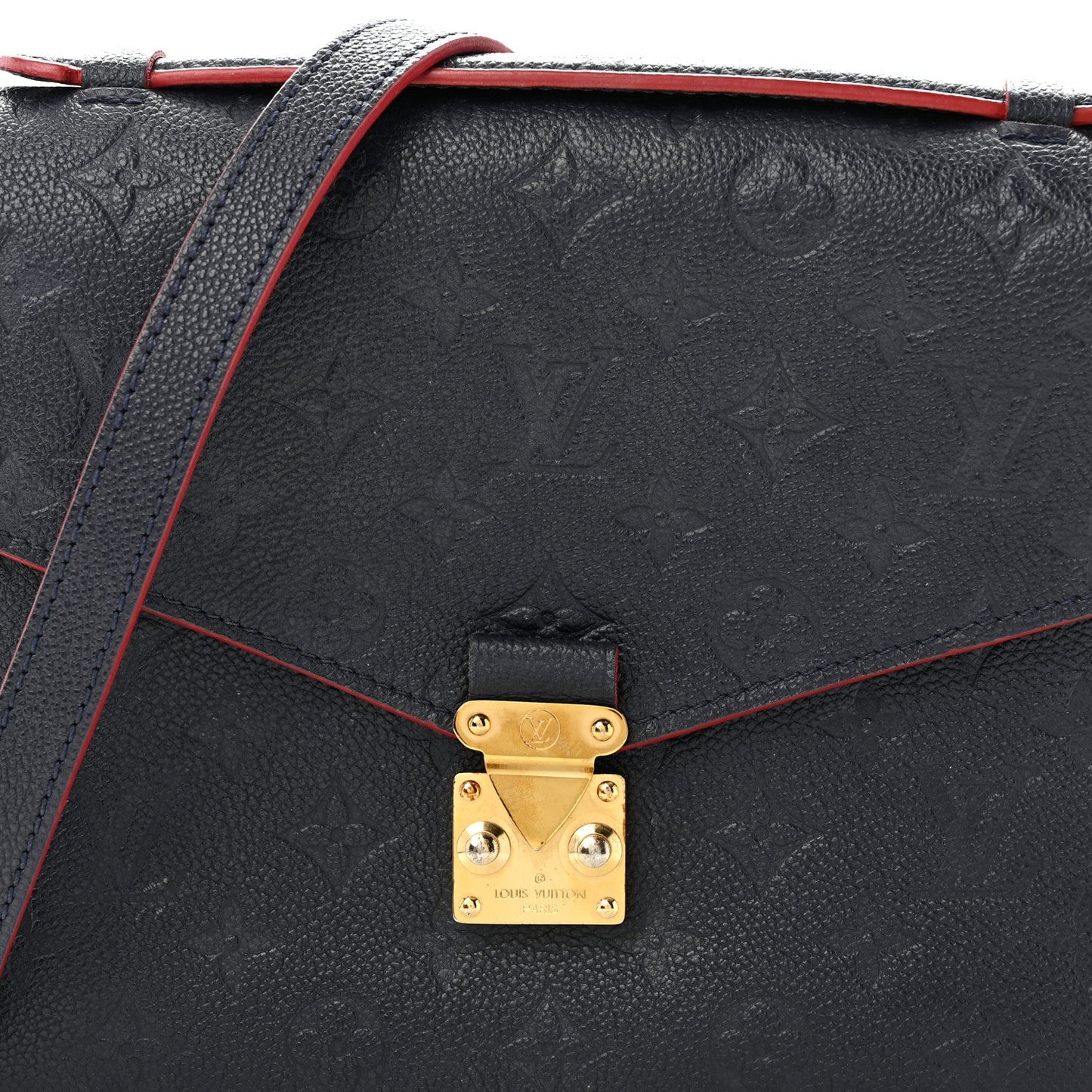 Empreinte Pochette Metis  Marine Rouge
