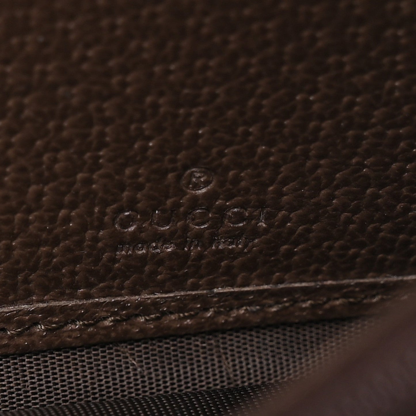 GG Supreme Monogram Web Ophidia Continental Wallet Brown