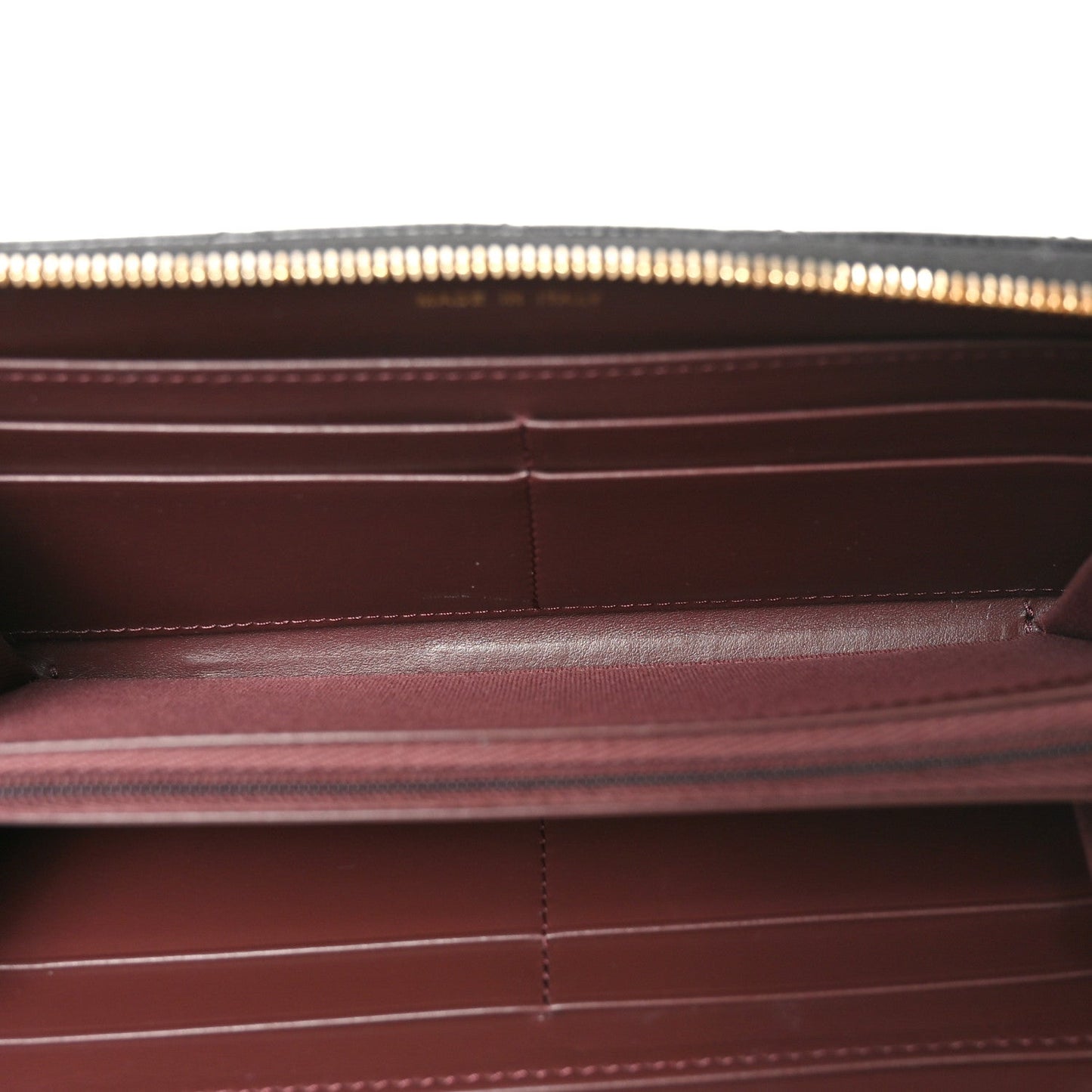 Caviar Quilted Large Gusset Zip Around Wallet Black