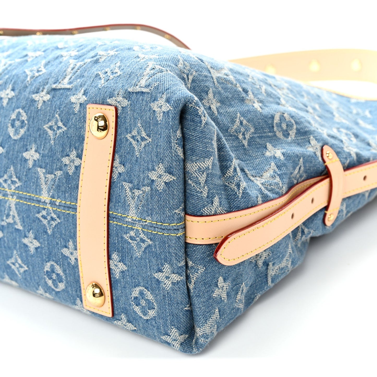 Monogram Denim CarryAll MM Blue