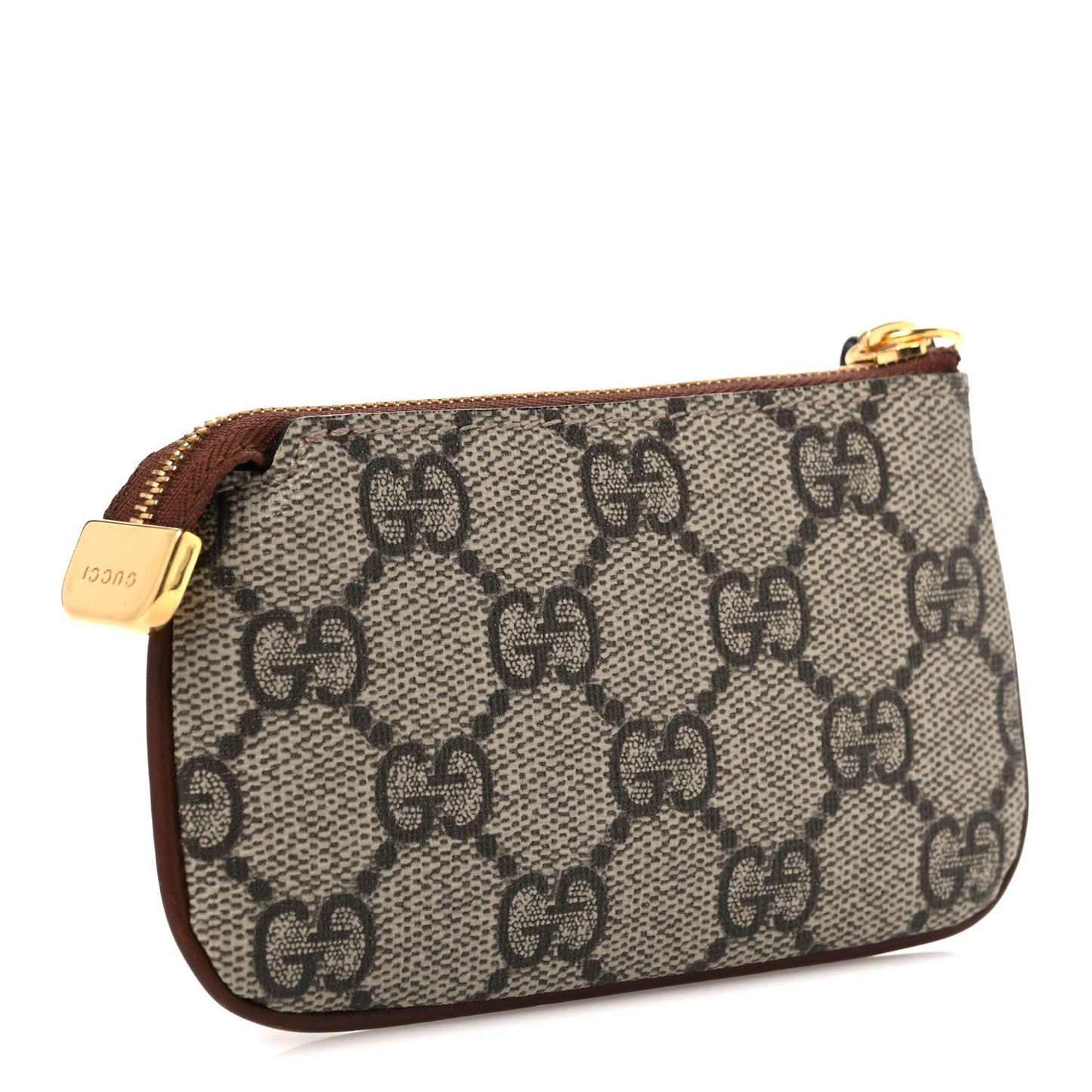 GG Supreme Monogram Key Case Brown