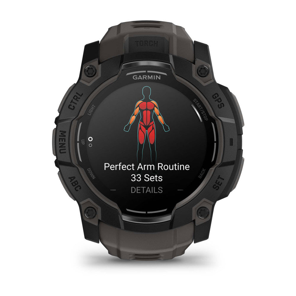 Garmin 010-03020-00 Instinct® 3 – 50 mm, AMOLED Quartz Men's Watch