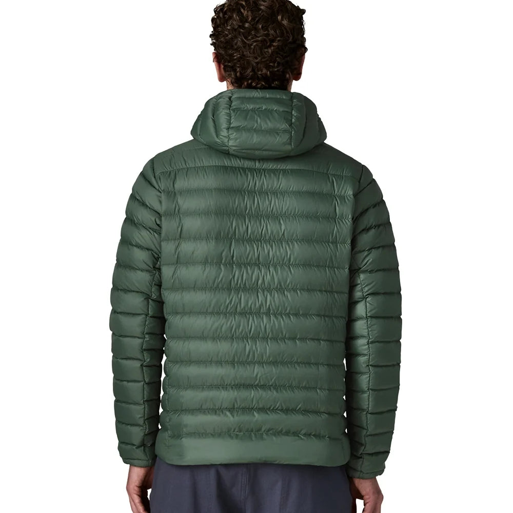 Men's Down Sweater Hoody - Treeline Green