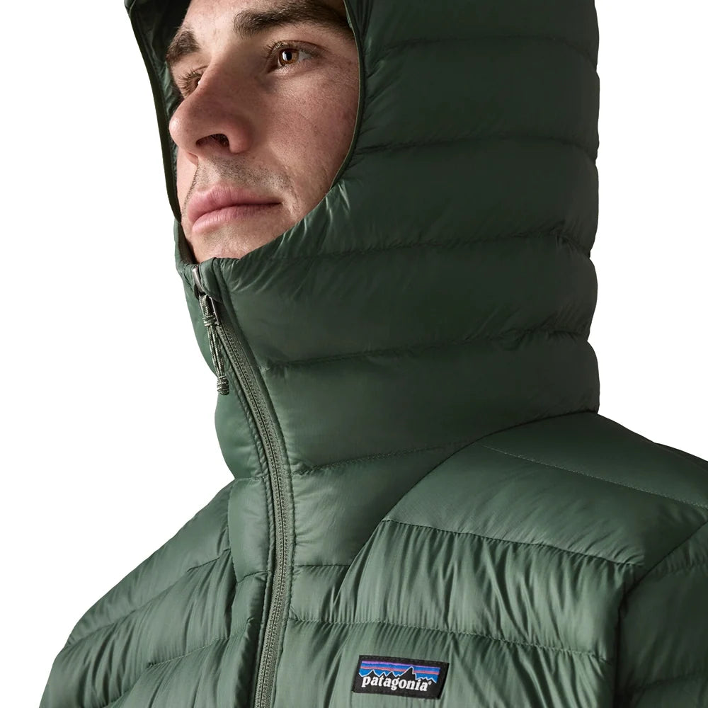 Men's Down Sweater Hoody - Treeline Green