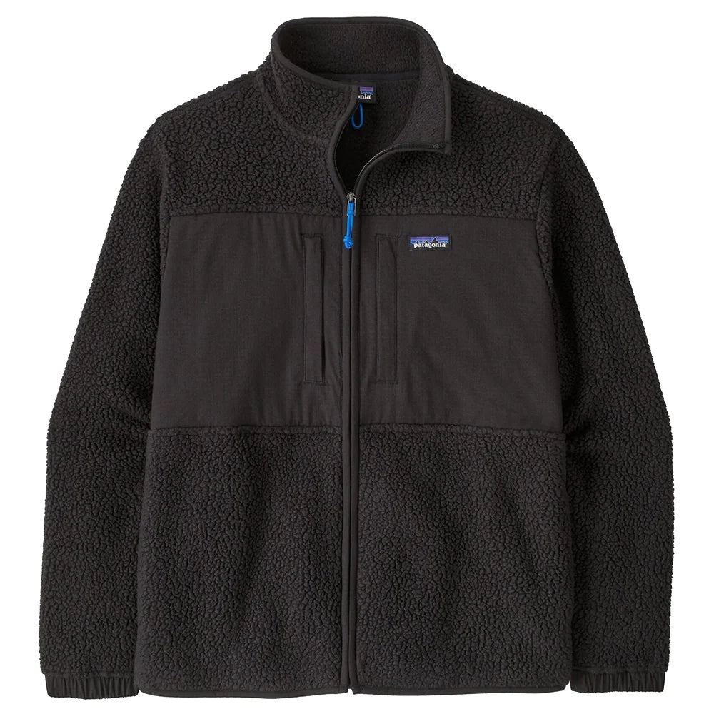 Men's Retro Pile Patch Jacket - Black