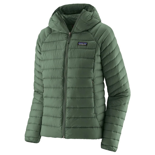 Women's Down Sweater Hoody - Canopy Green