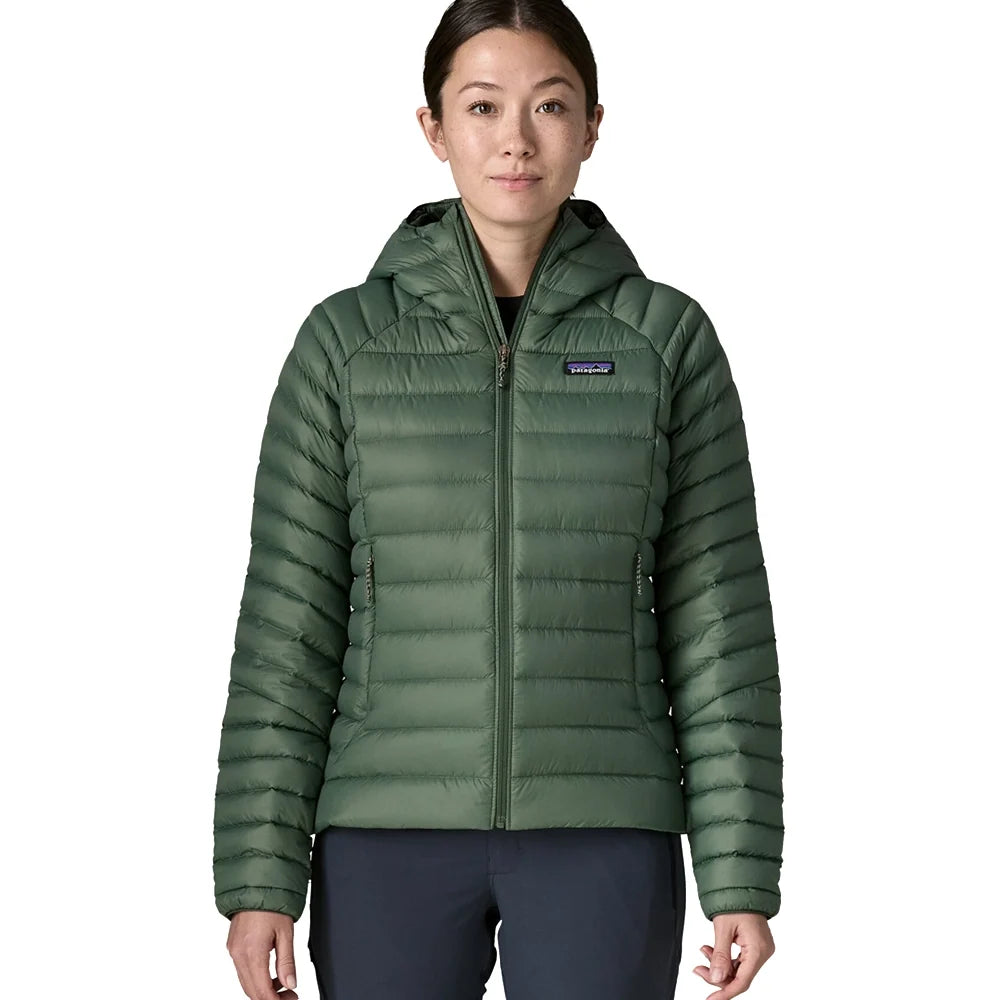 Women's Down Sweater Hoody - Canopy Green