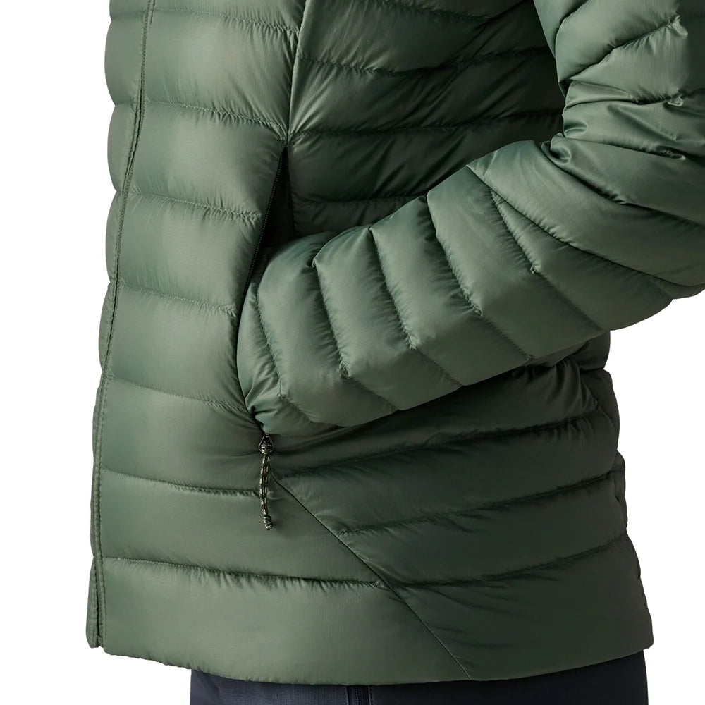 Women's Down Sweater Hoody - Canopy Green