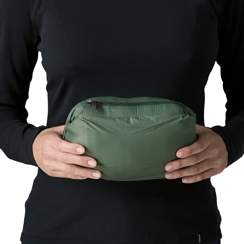 Women's Down Sweater Hoody - Canopy Green