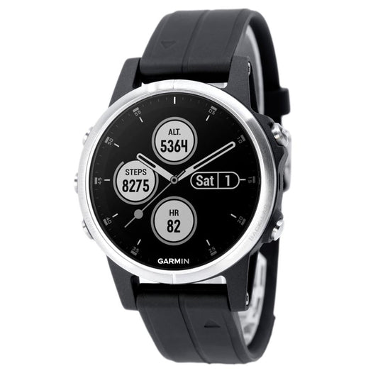 Garmin Unisex  010-01987-21 Fenix 5s Plus Silver Watch