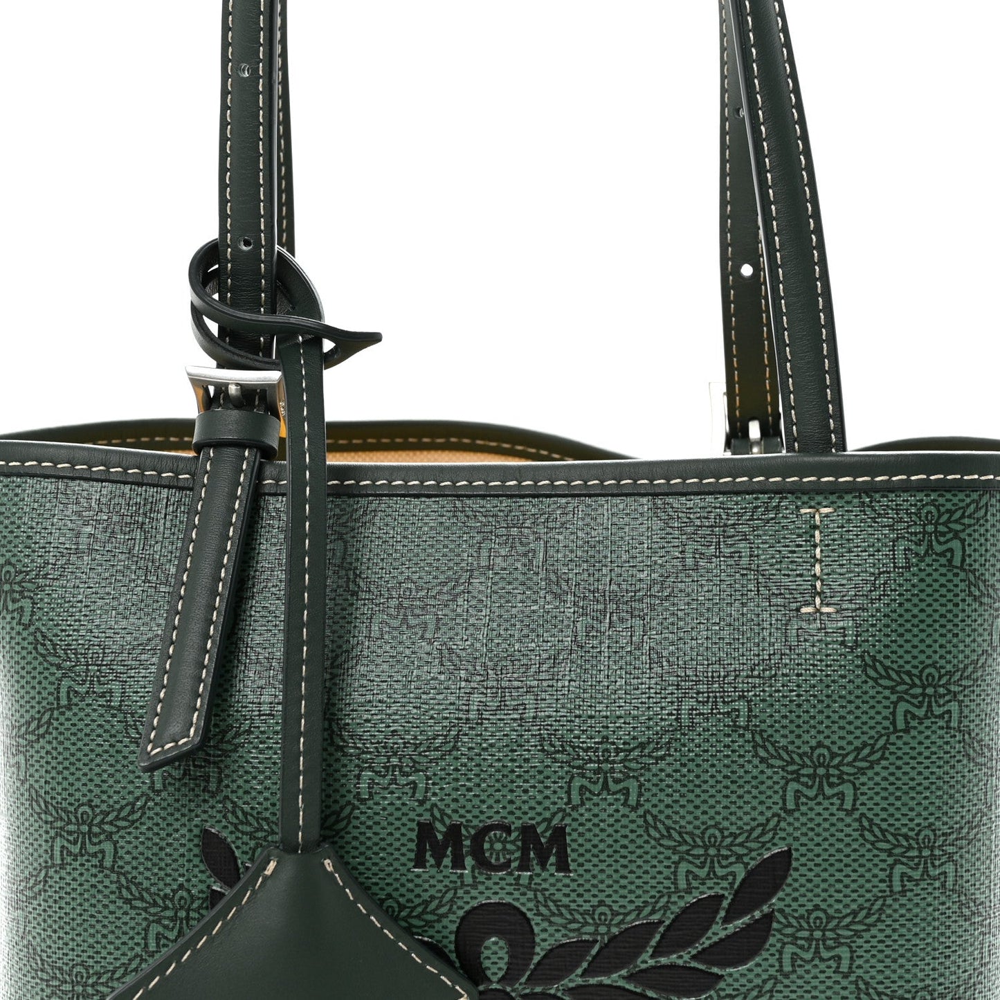 Lauretos Nappa MIni Himmel Shopper Tote Forest Green