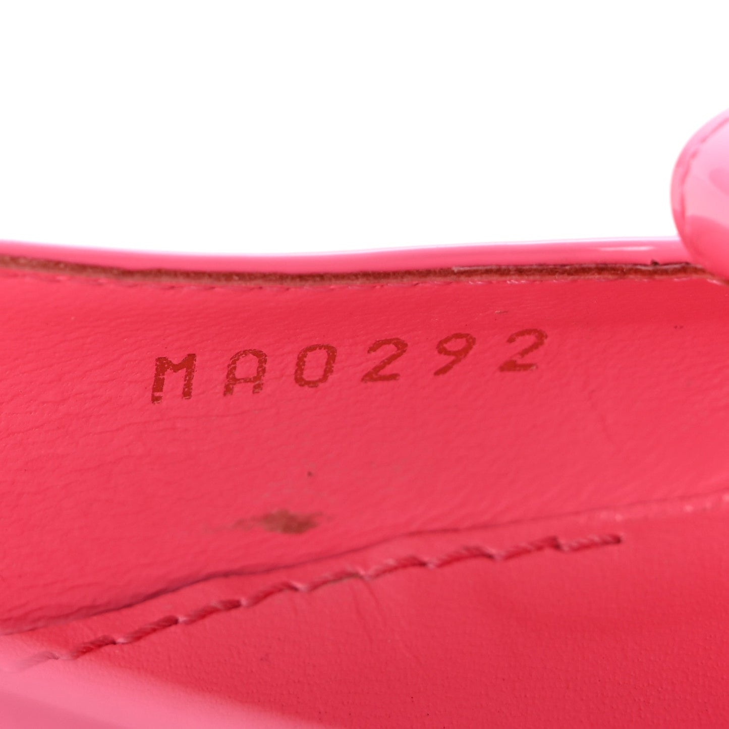 Patent Calfskin Shake Slingback Pumps 37.5 Pink