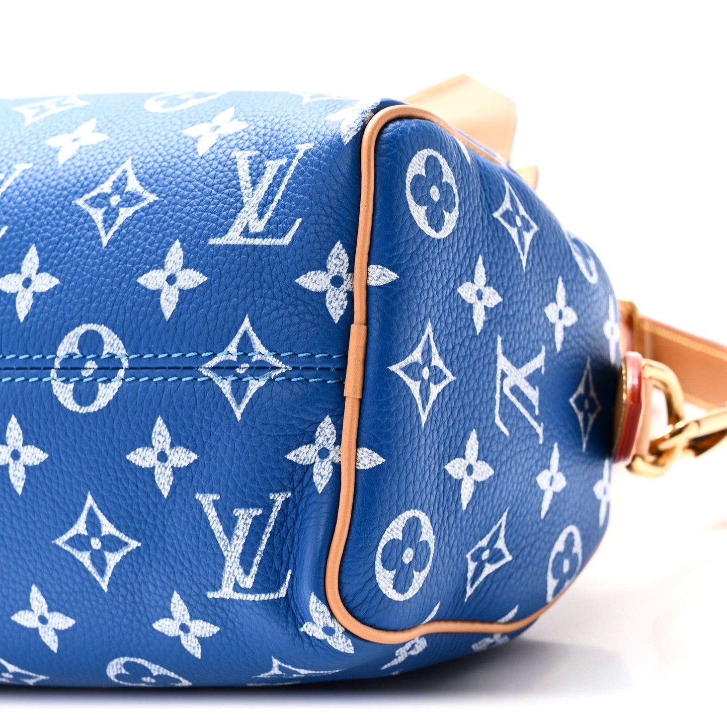 Calfskin Monogram Speedy P9 Bandouliere 20 Blue
