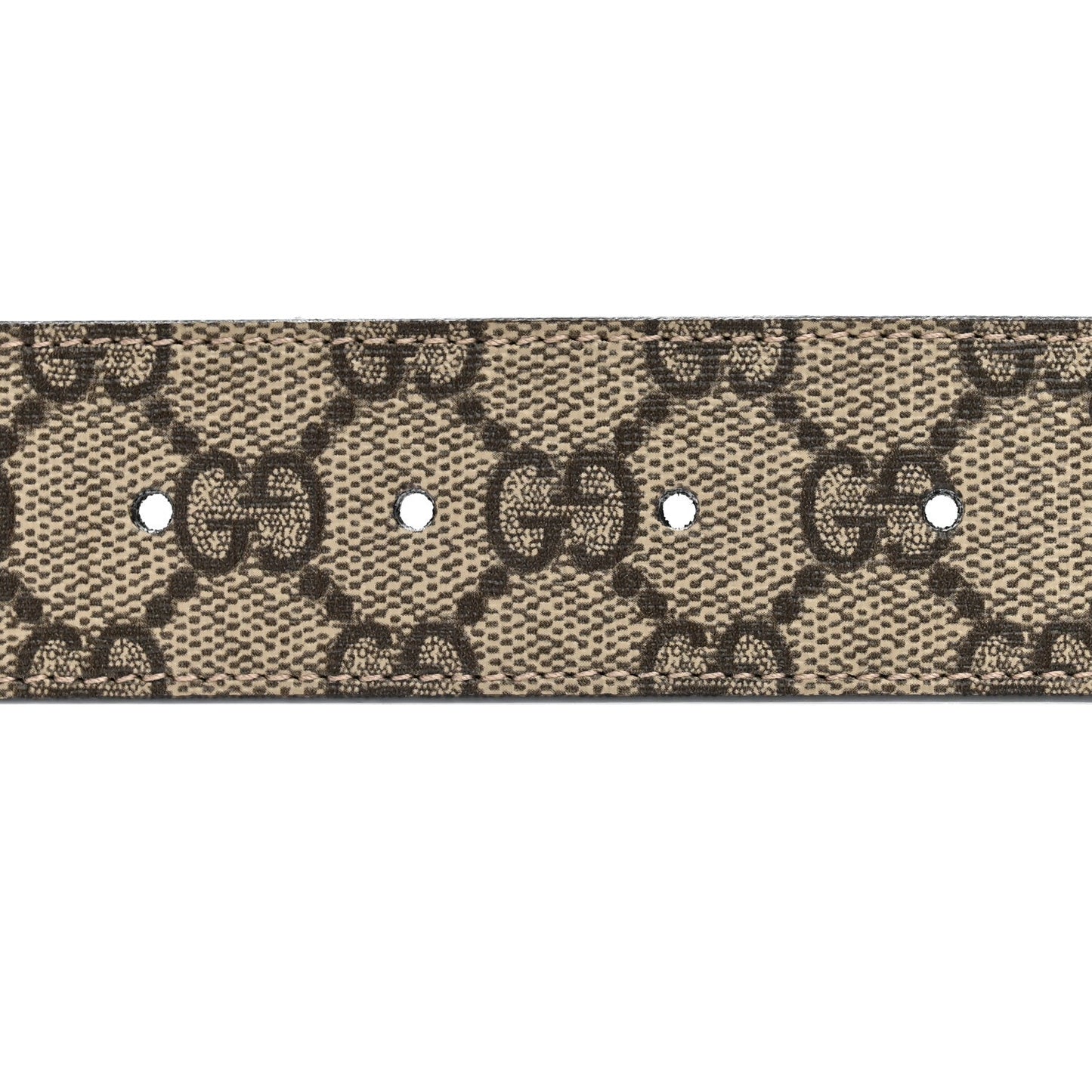 GG Supreme Monogram Interlocking G 37mm Belt 75 30 Beige Ebony