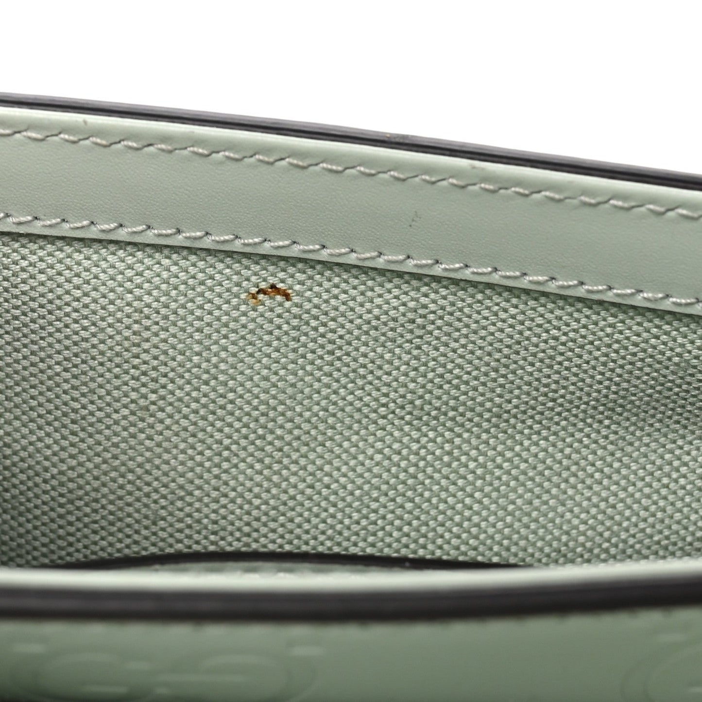 Calfskin GG Super Mini Shoulder Bag Pale Green