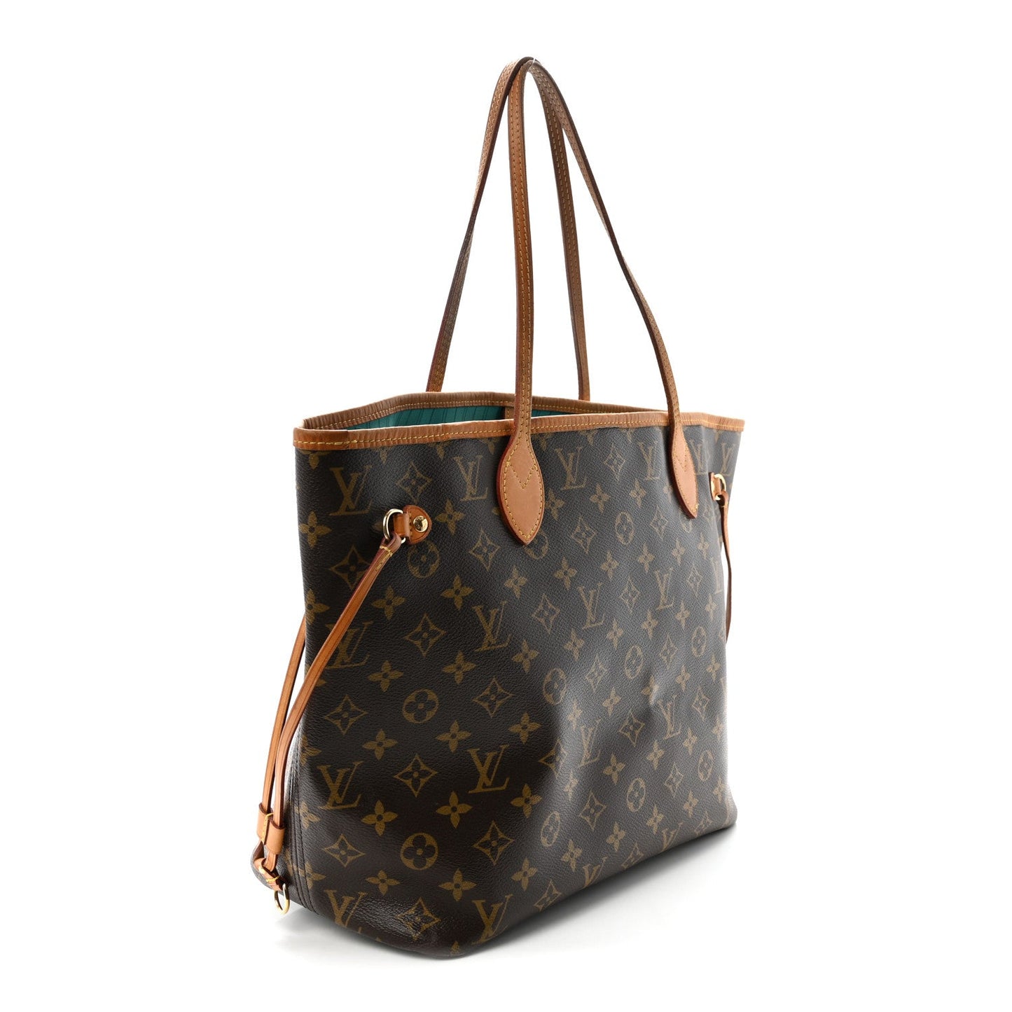 Monogram V Neverfull MM Turquoise