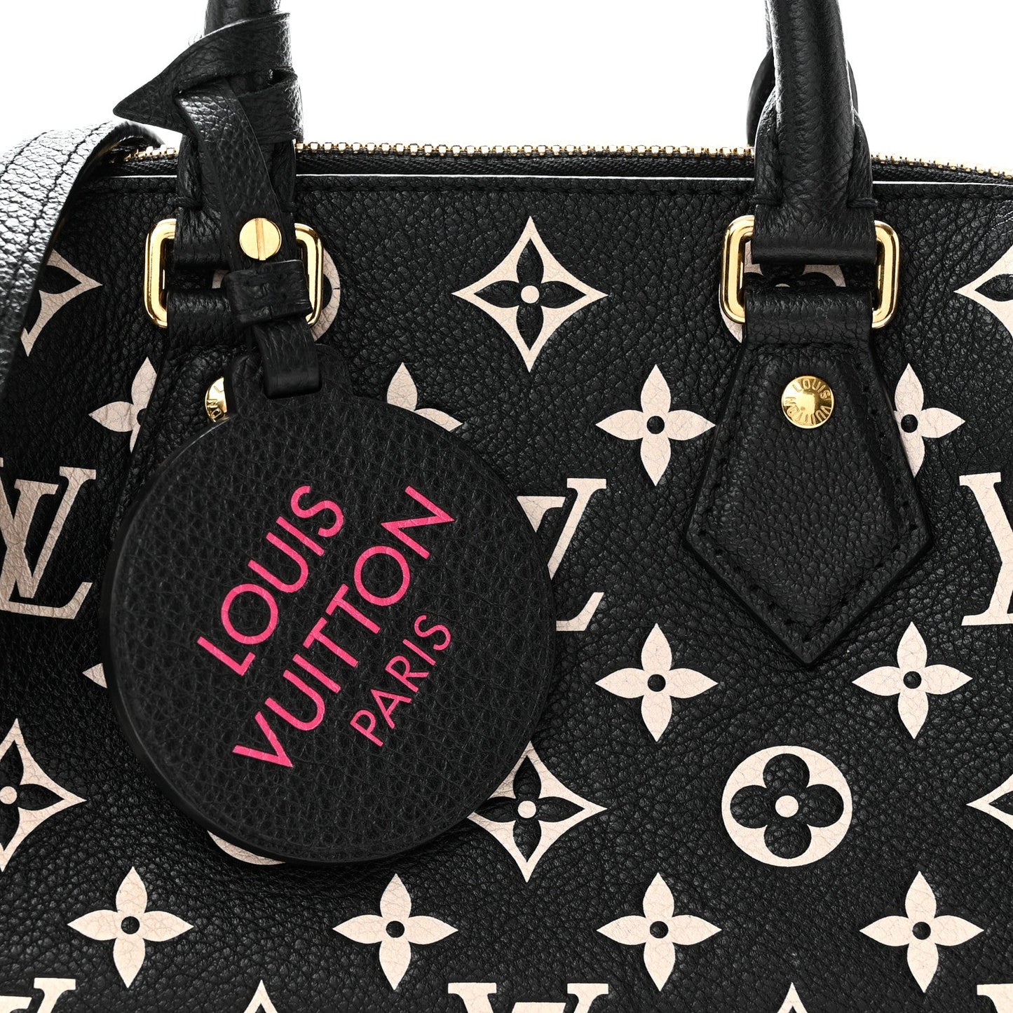 Empreinte Monogram Spring in the City Speedy Bandouliere 20 Black White Pink