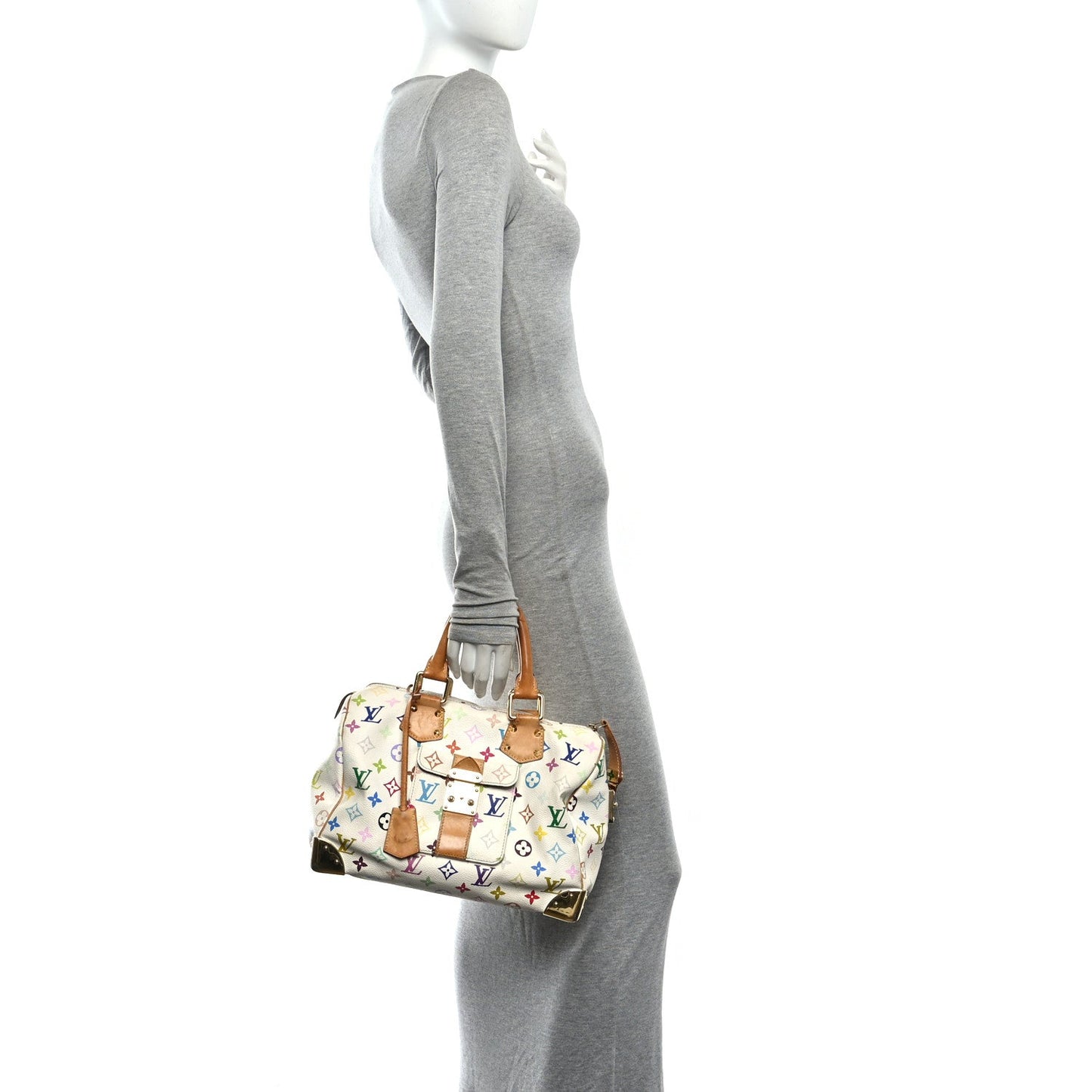 Monogram Multicolor Speedy 30 White
