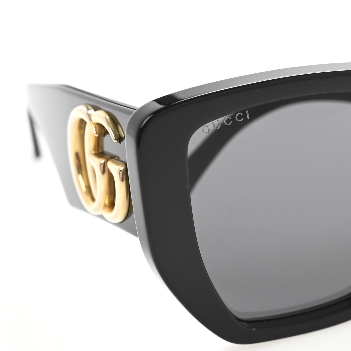 Acetate Square Frame Sunglasses GG0956S Black