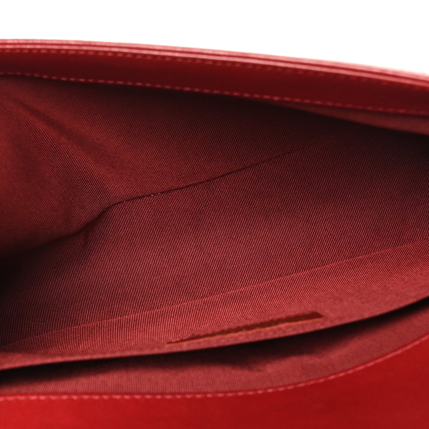 Lambskin Quilted Medium Boy Flap Dark Red