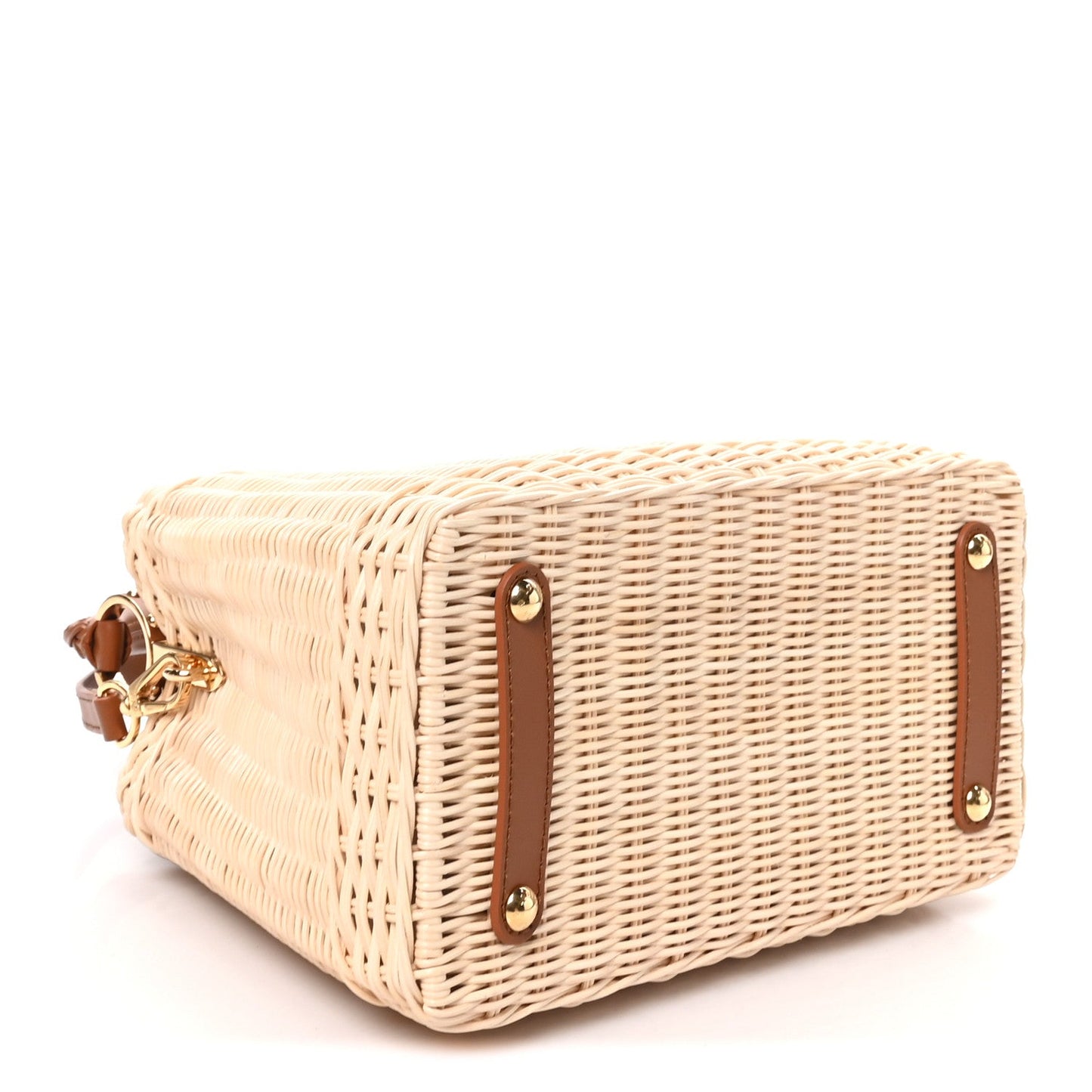 Rattan Calfskin Capucines BB Tan