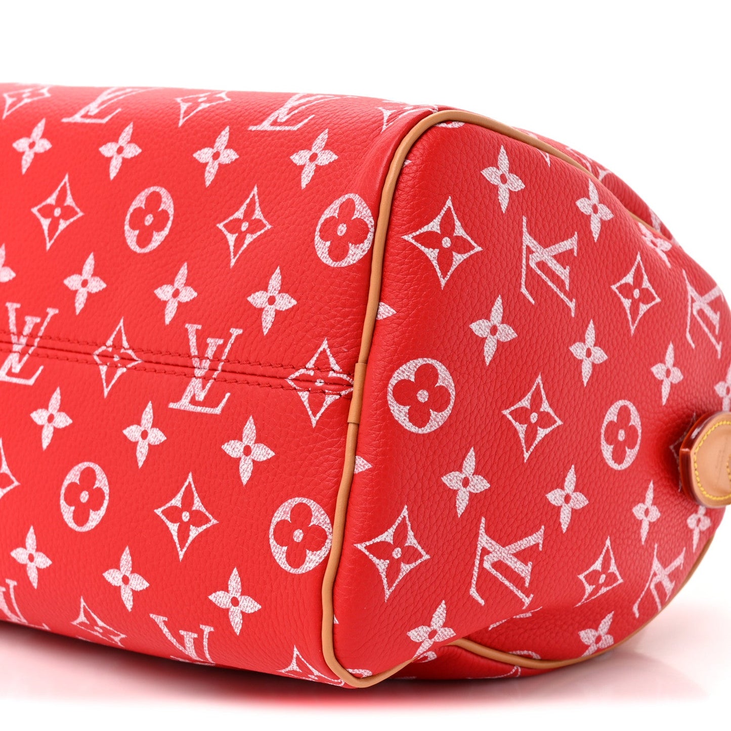Soft Calfskin Monogram Speedy P9 Bandouliere 25 Red