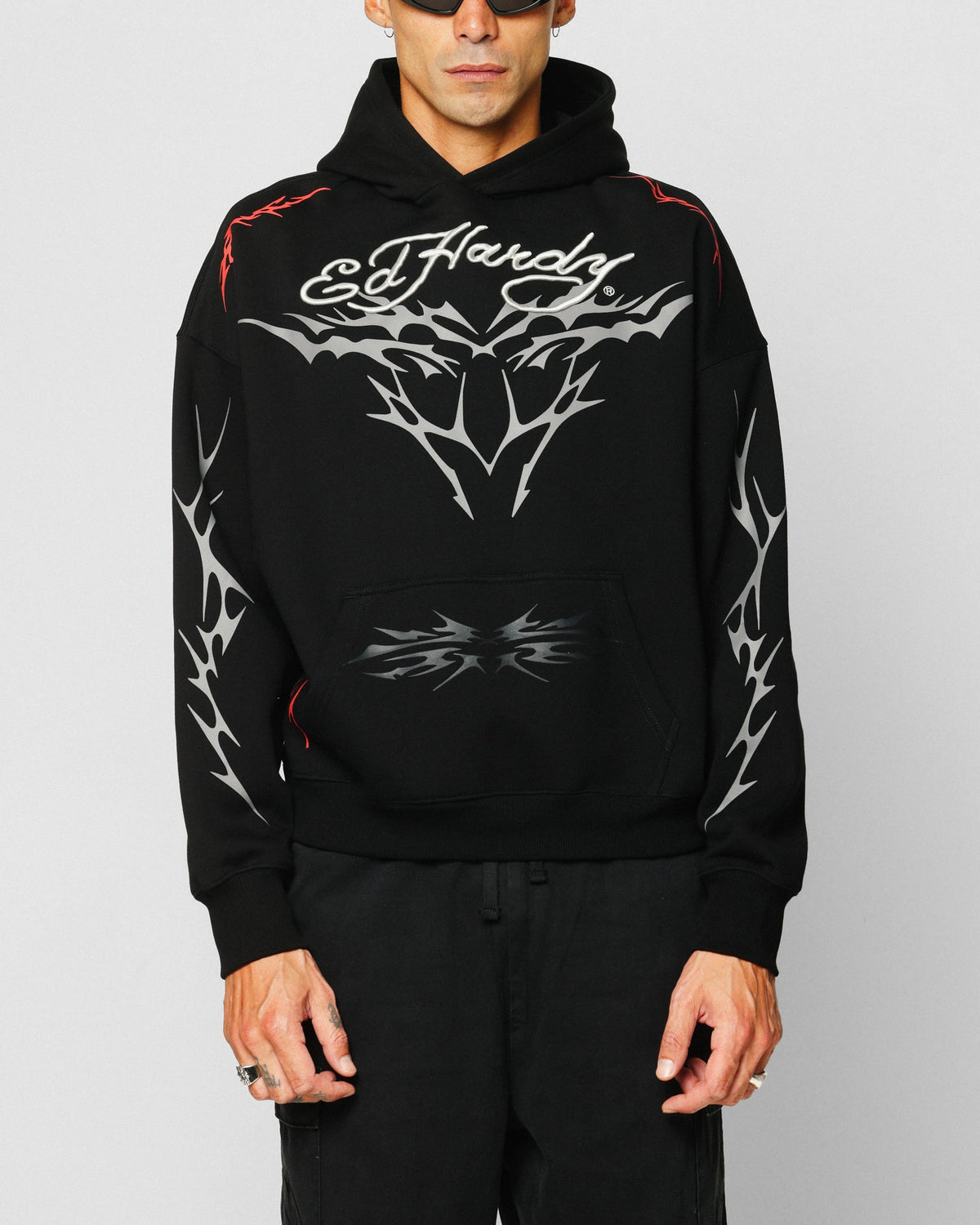 Ed Hardy Electric Hoodie Black