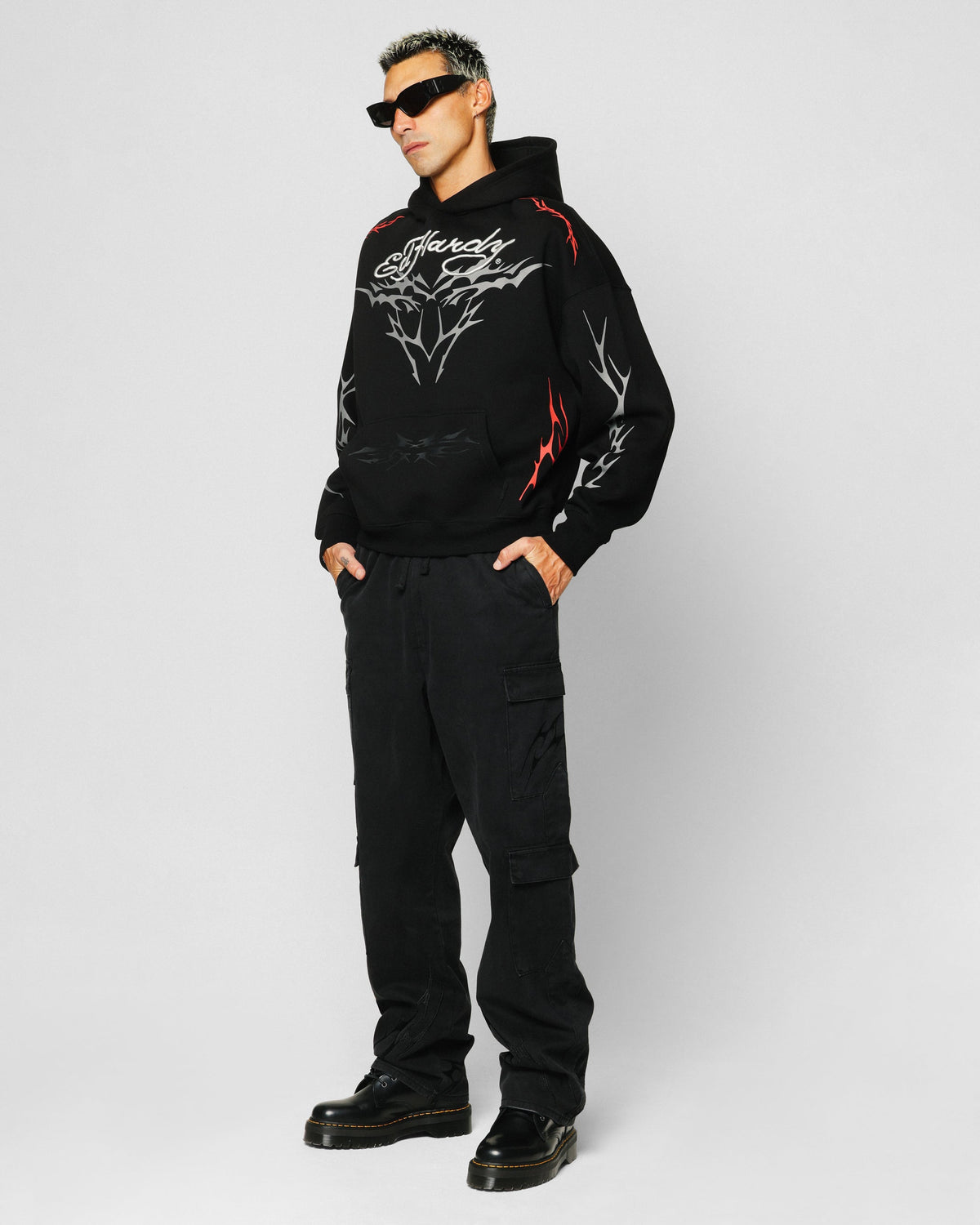 Ed Hardy Electric Hoodie Black