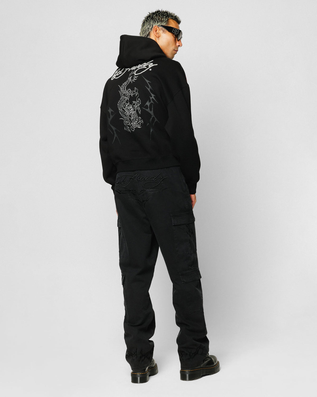 Ed Hardy Electric Hoodie Black