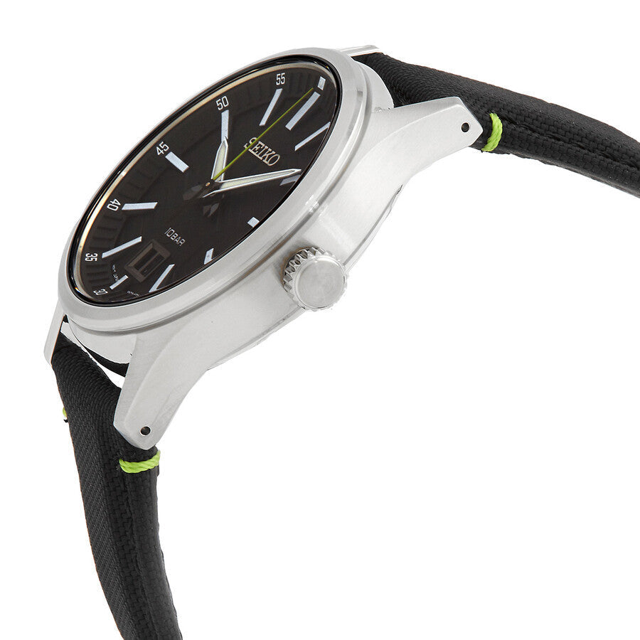 Seiko Men's SUR517P1 Discover More Black Dial Watch