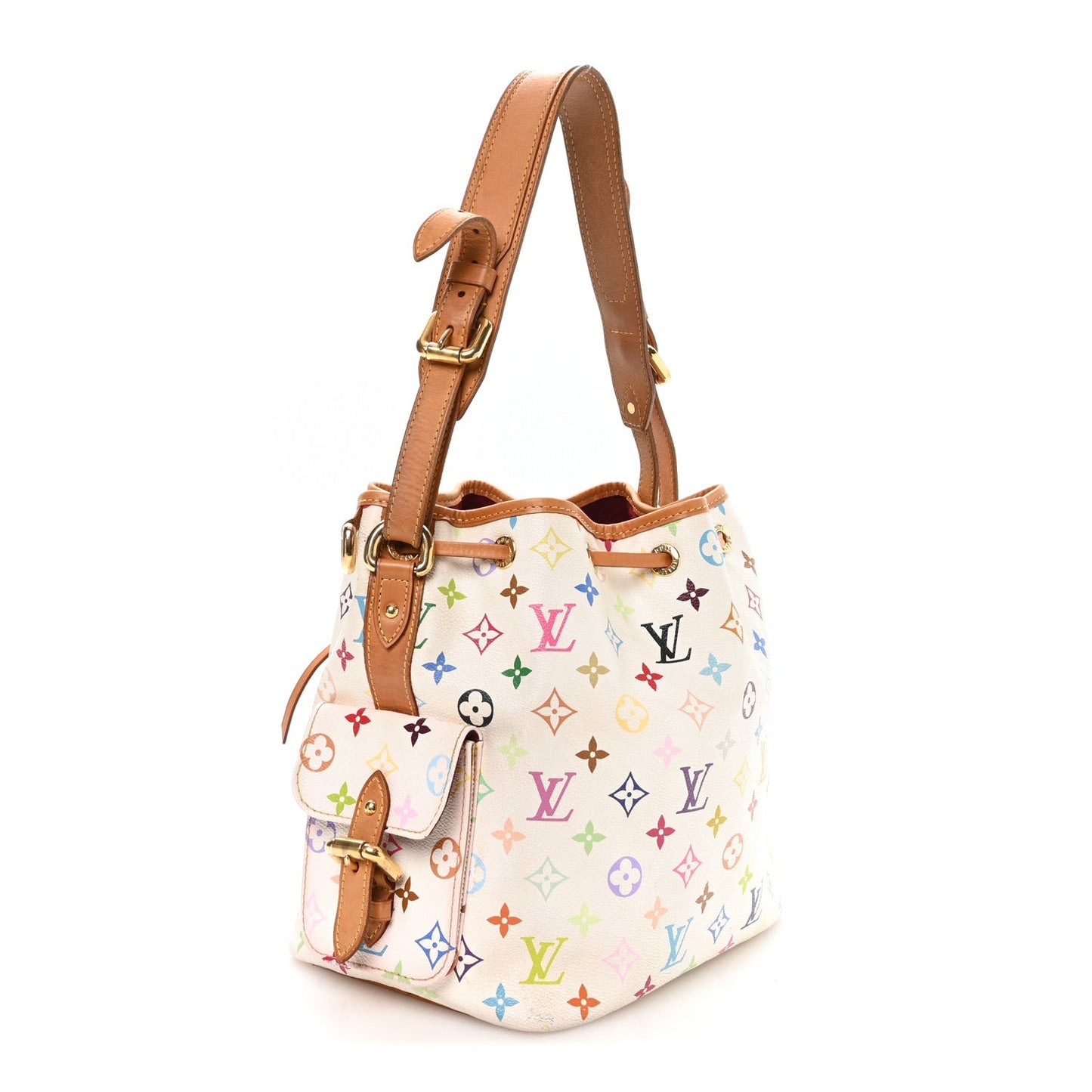 Monogram Multicolor Petit Noe White