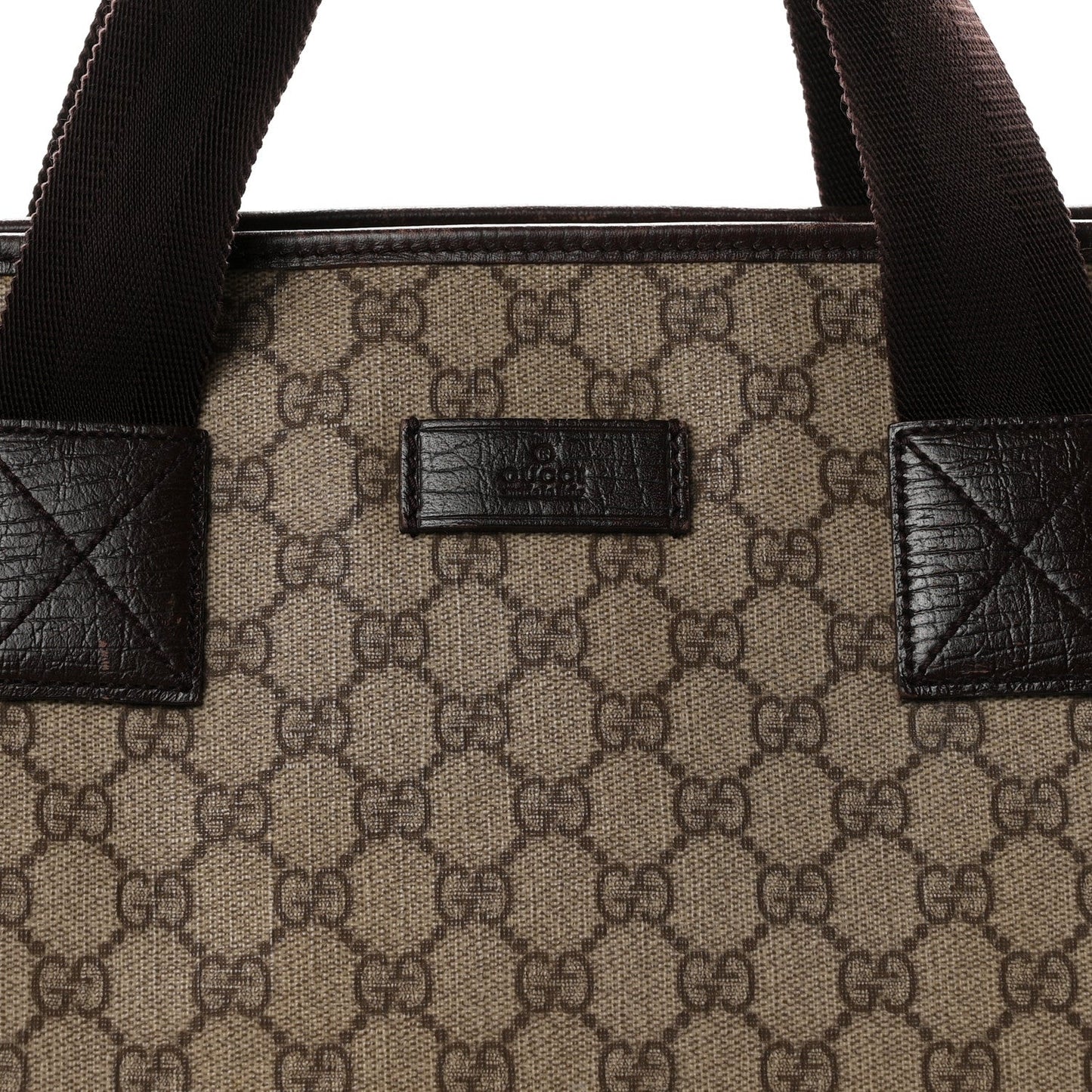GG Plus Monogram Travel Bag Dark Brown