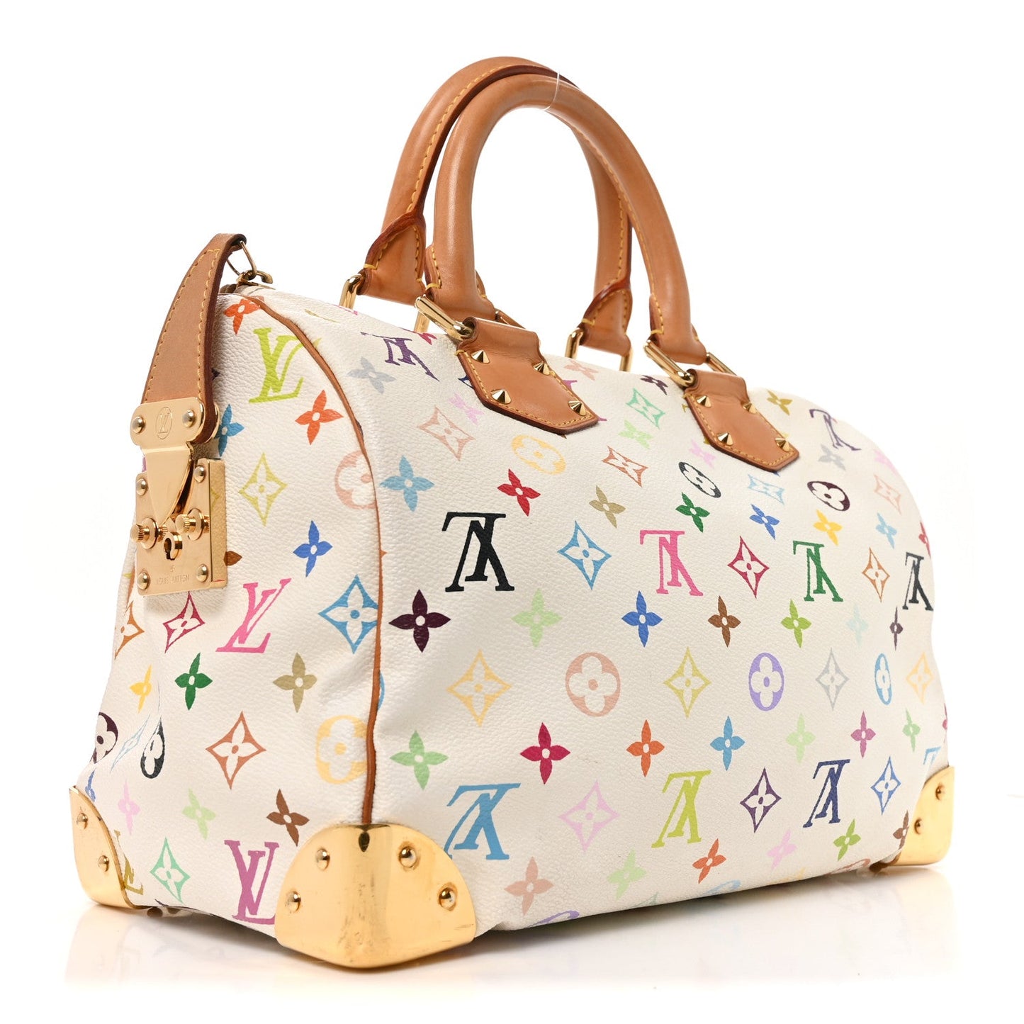 Monogram Multicolor Speedy 30 White